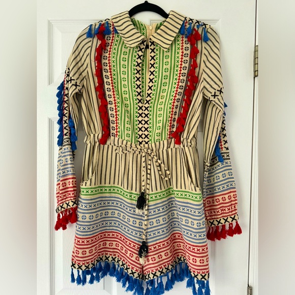 Dodo Bar Or multicolor linen jumpsuit - Picture 1 of 3